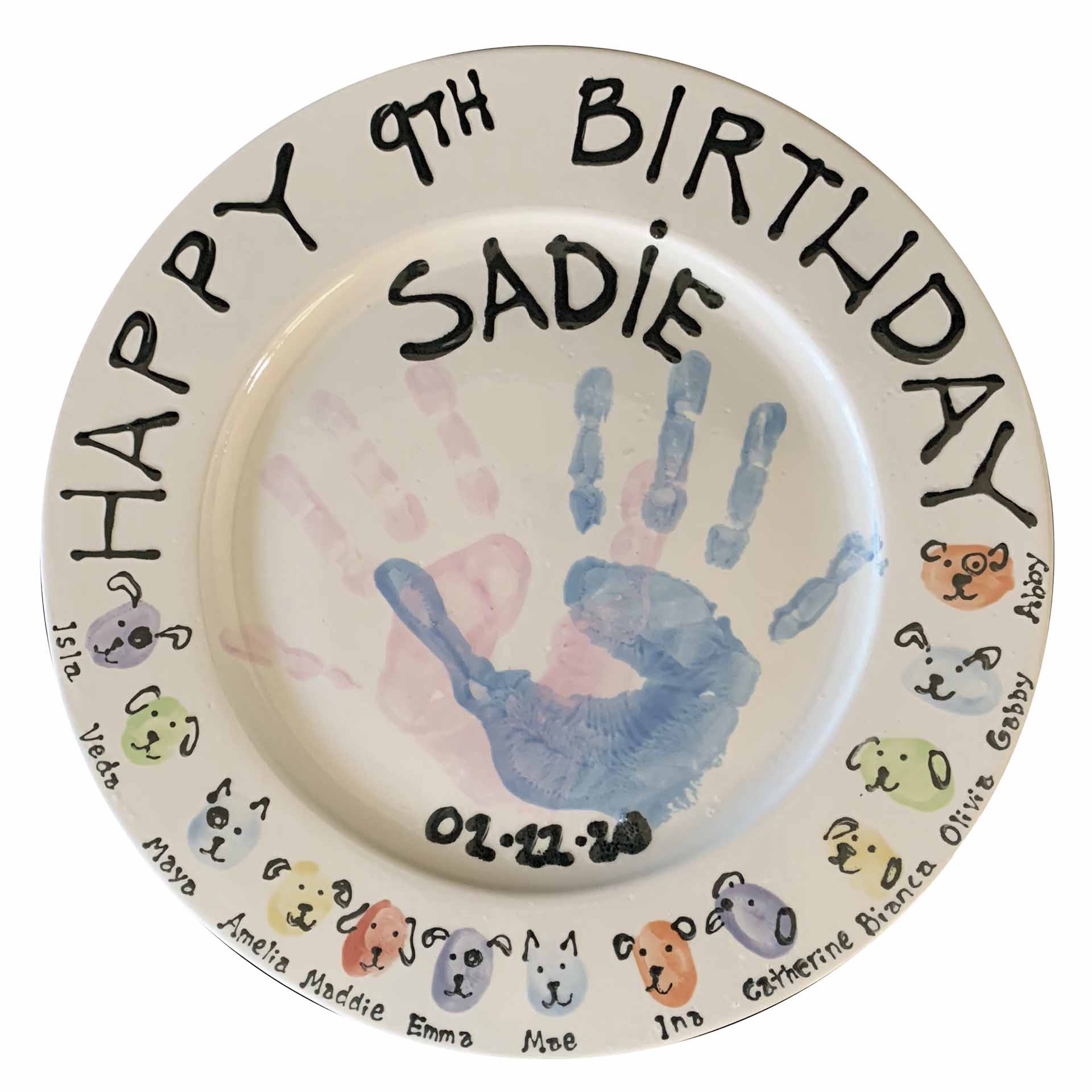 Birthday party ceramic piece