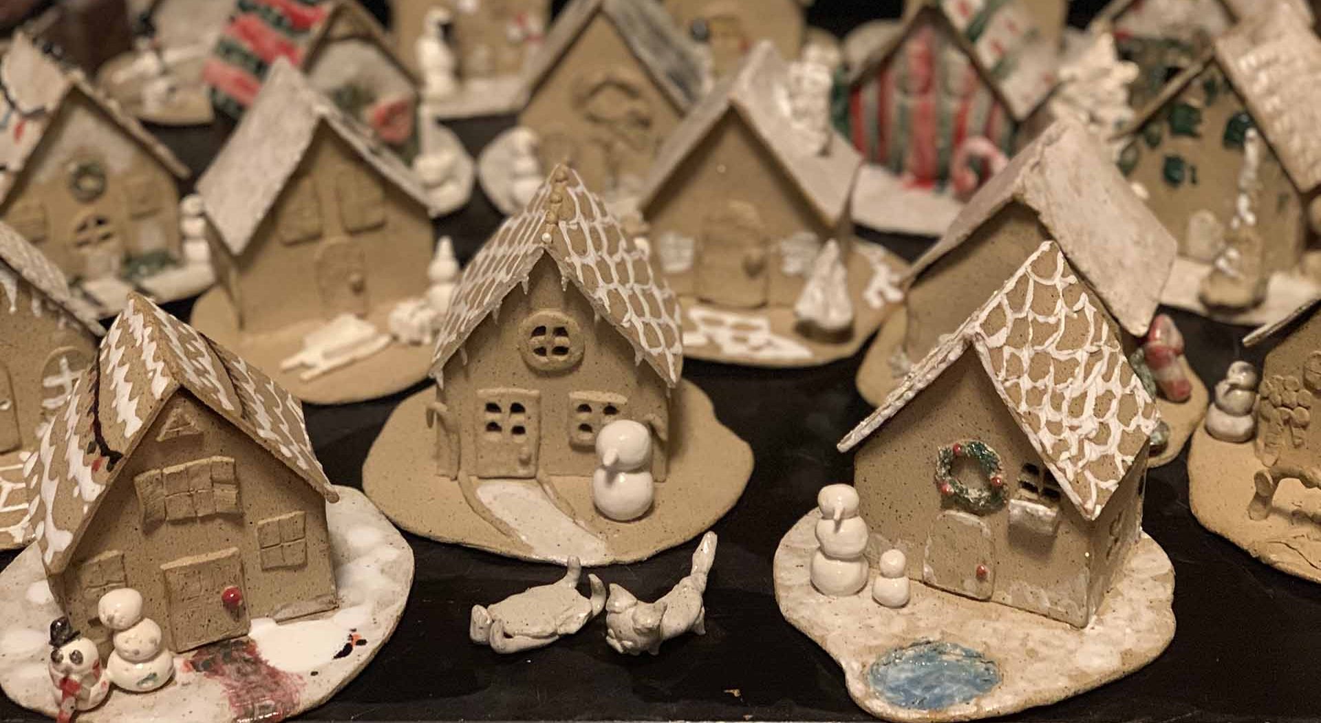 Seasonal workshop ceramic houses