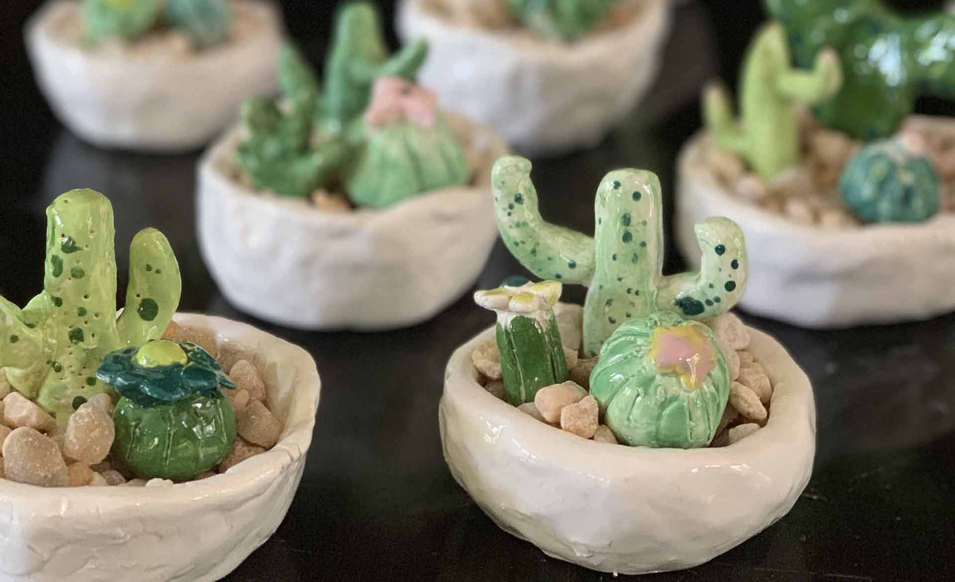 Summer classes ceramic cacti